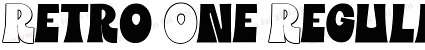 Retro One Regular字体转换
